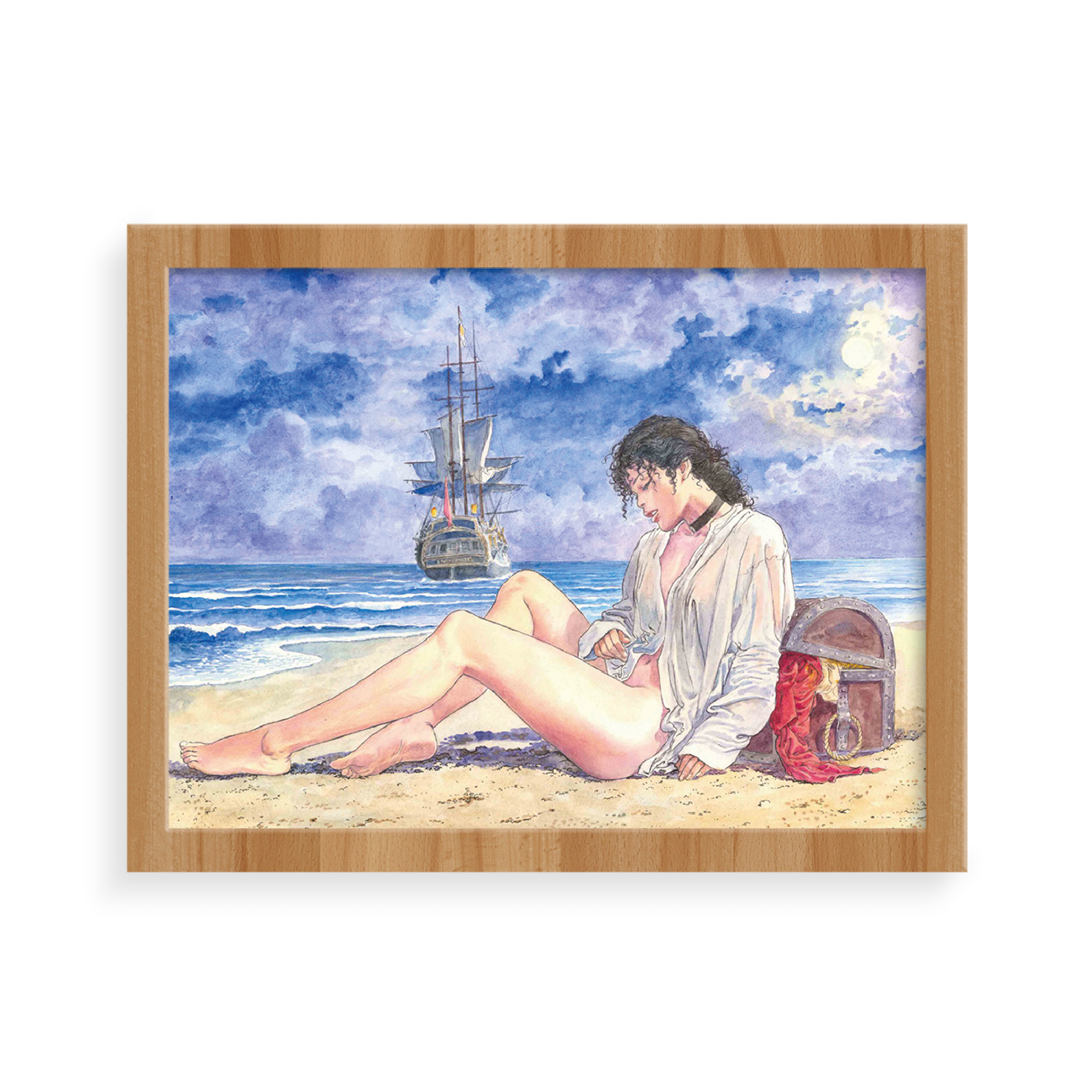 Molly sulla spiaggia - Signature Art Print