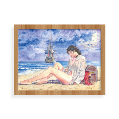 Molly sulla spiaggia - Signature Art Print