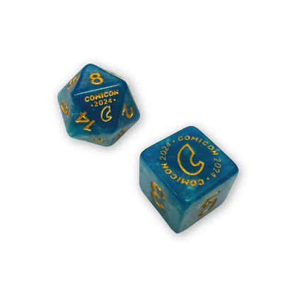 Dadi COMICON 2024 (D20 e D6)