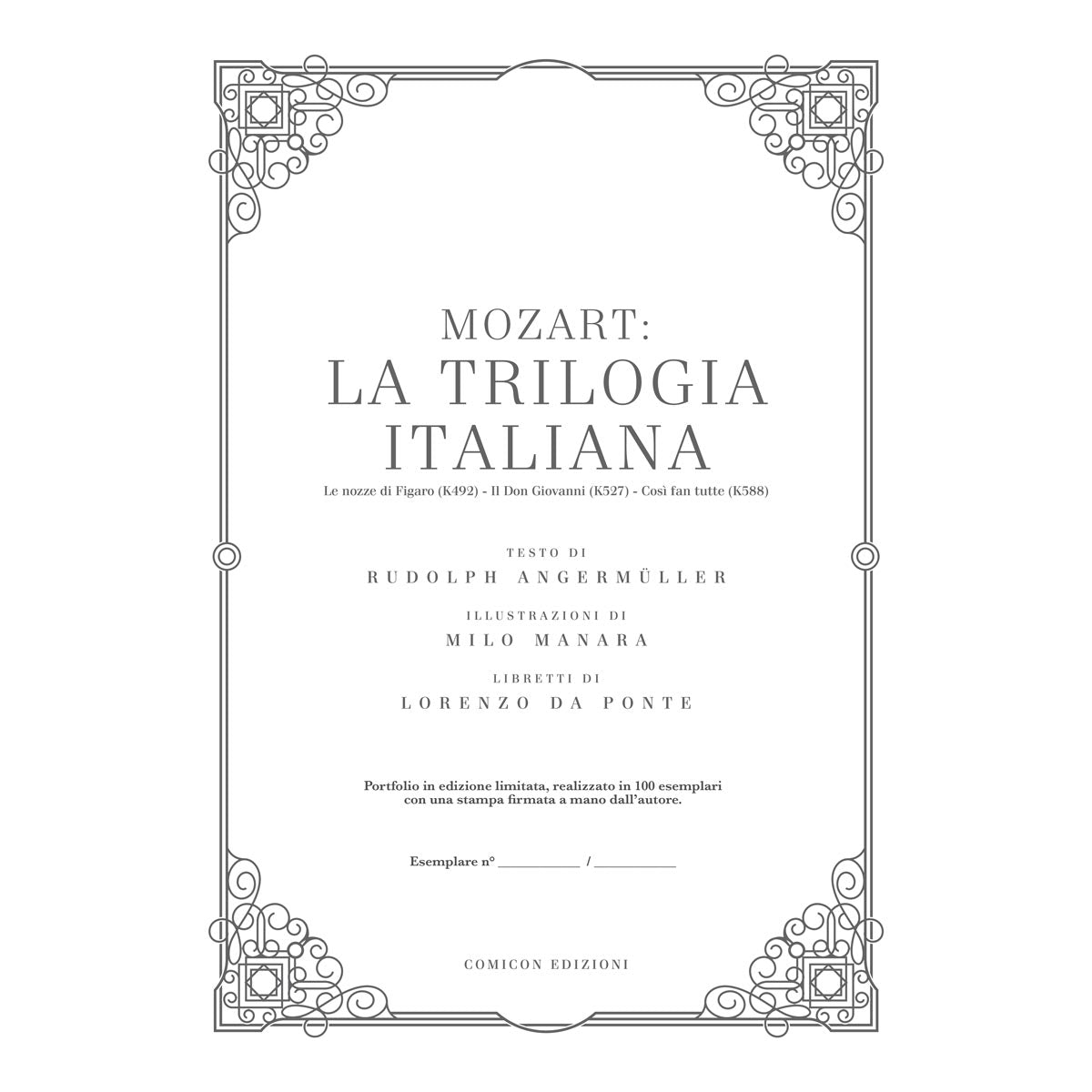 Portfolio Mozart La Trilogia Italiana - Edizione Deluxe