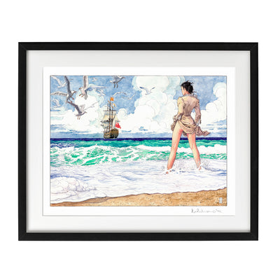 In riva al mare - Signature Art Print