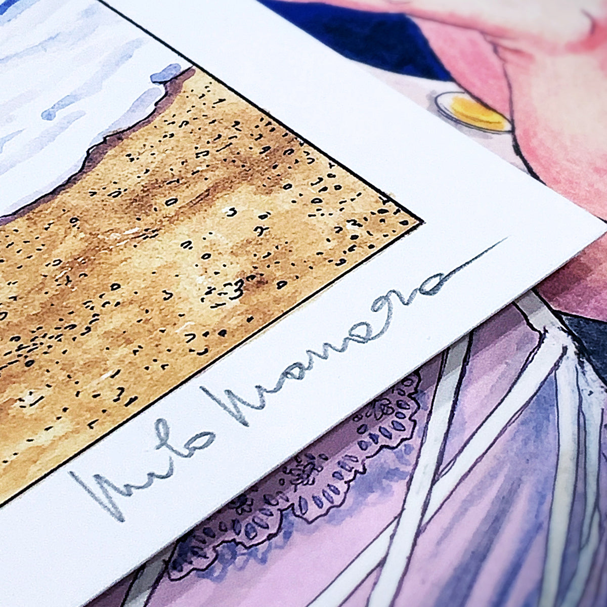 Sotto la pioggia autunnale - Signature Art Print