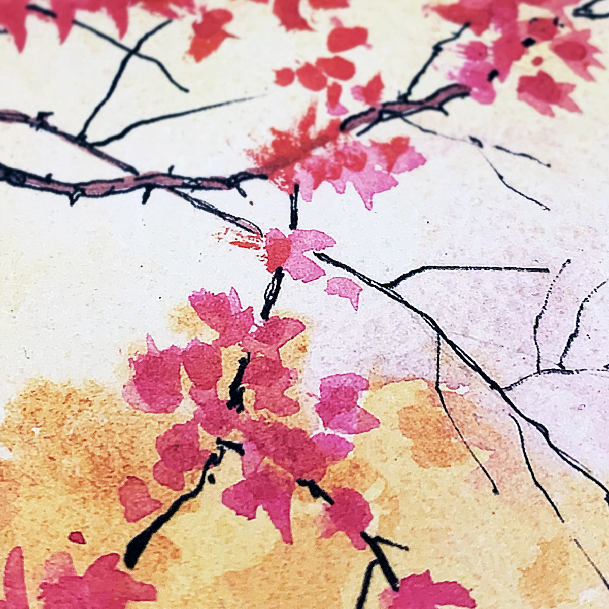 Sotto la pioggia autunnale - Signature Art Print