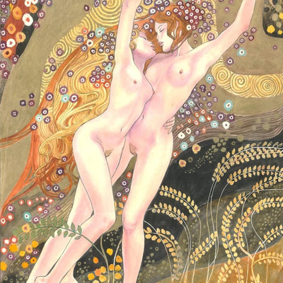 Stampa BISCE D'ACQUA (omaggio a Klimt) - Manara Official Art