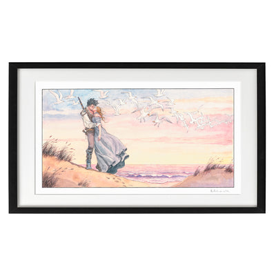 Bacio sulla spiaggia - Signature Art Print